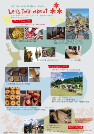 したら森フェス2025チラシ（裏）