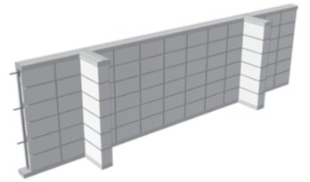 補強コンクリートブロック塀　画像